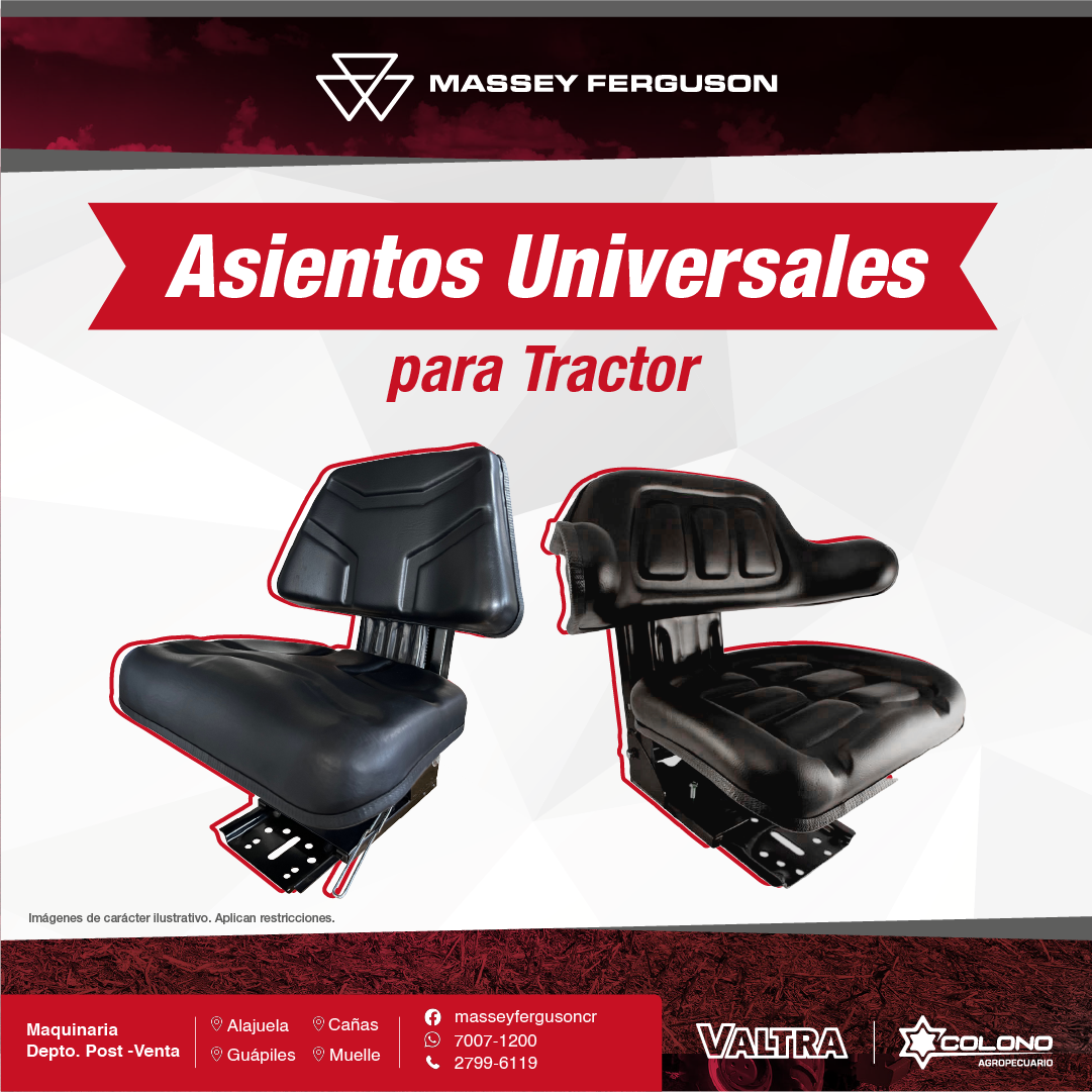 Asientos universales para tractor