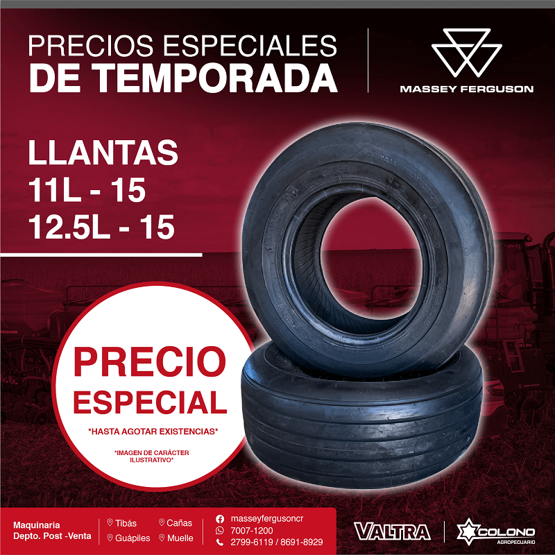 Precios especiales de temporada: Llantas